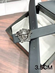 💎鑽石誠信賣家💎Versace Versace Men's Belt Black Length 35mm 腰帶 皮帶