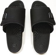 Kenkoh Premium Acupressure Therapy Slider &amp; Reflexology Slippers Japanese Technology Foot Massage Sandals For Women (Nagomi - Black, 38 EU)