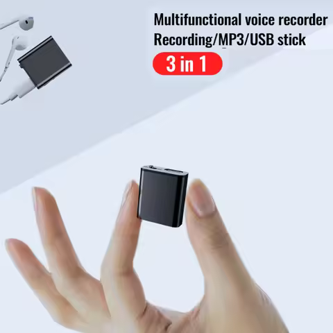 AGC Activated Mini Voice Recorder Espia 4-32GB Magnetic Intelligent Audio Sound Dictaphone HD Noise 