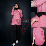 Blouse rayon peach Blouse rayon Blouse jumbo lasentaPOLOS by avishta d-sign
