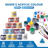 Maries A1100 Acrylic Paint 100ml – 32 Colors, Premium Quality for Artistic Creations
