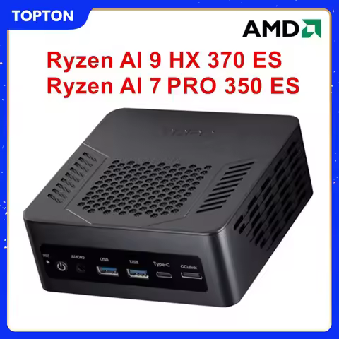 Topton AMD Gaming Mini PC Ryzen AI 9 HX 370 ES 7 PRO 350 ES 5 340 ES OCuLink USB4 2x2.5G LAN Desktop