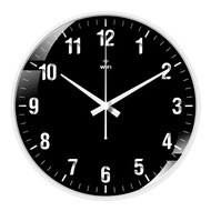 Home Use Quartz Wall Clock Wifi Synchronized Silent No Drilling Required Modern Creative High End Fe