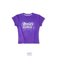 DADDY | Gals Baby Tee เสื้อ baby tee ผ้าเรย่อน สีม่วง