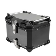 Black Mirror Tail Box 45L/55L/65L Electroplating Motorcycle Mirror Aluminum Alloy Rear Tail Box