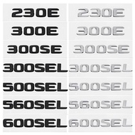 ABS 3D Letter Trunk Emblem Car Rear Tail Decal Badge for Mercedes Benz 230E 300E 300SEL 300SE 500SEL