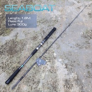 Cần cắm gốc Sea Boat siêu bạo lực - Phôi cacbon xoắn X .Pát máy fuji .chuyên câu biển....tải cá lớn