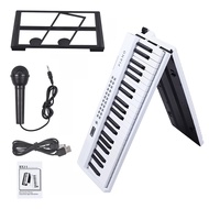 เปียโนไฟฟ้า เปียโนไฟฟ้าอัจฉริยะ 61/88 คีย์ เปียโนพับได้ Full Size Portable Piano Keyboard เหมาะสำหรั