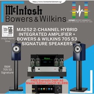 Mcintosh MA252 Hybrid Drive Amplifier + Bowers&Wilkins 705 S3 Signature (NEW MODEL) + FREE Eversolo 