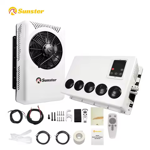 12V 6000BTU Parking Air Conditioning Backpack Split Air Conditioner Refrigeration System For Bus Tru