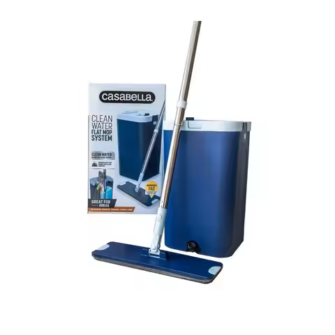 Casabella Clean Water Flat Mop Bucket Flat Mop Spray Mop Balde De Limpeza Giratorio