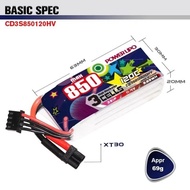 Coddar 3S 850mah 120C HV 11.4V Drone Lipo Battery