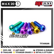 Titanium Probolt Bolt M 6x20 Drat 10x20 Grade 5 King Nut Thailand PYJ
