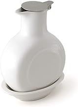 Zero Japan KTZ-007 WH Oil Pot, White, 7.8 fl oz (200 cc), Oil &amp; Vinegar, Round with Saucer