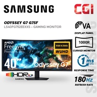 Samsung 40” Odyssey G7 G75F LS40FG752EEXXS ( VA WUHD HDR10+ 180Hz 1ms Freesync Premium Pro ) Curved 