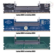 CAMELLI SO-DIMM to DIMM Adapter, 4-Layered PCB Design Better Protection DDR3 DDR4 DDR5 RAM Adapter C