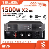SHALANRA MV6 Professional Audio Amplifier 8 Ohm 1500Wx2 Channel High Power Amplifier Performance Par