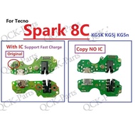 HRDJ &For Tecno Spark 8C KG5K KG5j KG5n Copy USB Charger Charging Port Board Dock Plug Socket Jack M