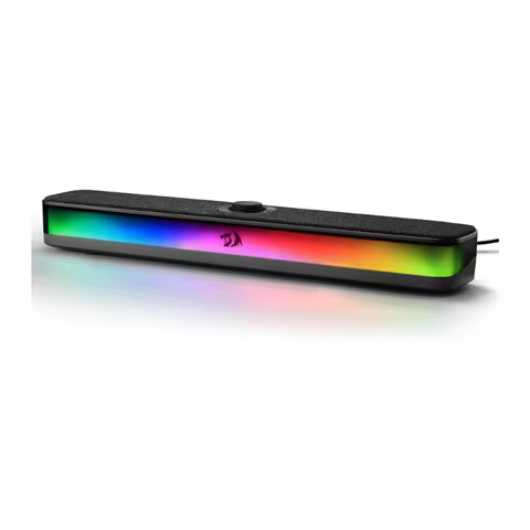 Redragon GS515 RGB Desktop Soundbar 2.0 Channel Stereo Computer Speakers for Desktop Bluetooth 5.3, 
