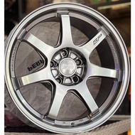 MUGEN GP (7011) 17X8 5H114.3 ET35 HYPER BLACK NEW SPORT RIM