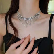 Fashion Exaggerated Necklace Diamond-Streaming Necklace Temperament Necklace Women WJG