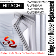 Hitachi Refrigerator Fridge Door Seal Gasket Rubber Replacement part  R-VG690P7MS R-W690AM R-W690AMS R-W690FMX -  wirasz