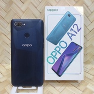 Oppo A12 4/64 GB 3/32 GB Handphone Second Fullset Batangan Original bergaransi IMEI terdaftar