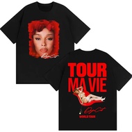 2026 Penyanyi The Doja Cat World Tour Cetakan Dua Sisi Pakaian Kasual Lelaki dan Wanita Fesyen Stree