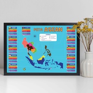 Poster PETA ASEAN Pendidikan Anak TK PAUD SD