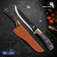 KNIFEZER Sharp Stainless Steel Meat Knife 3Cr13 Forged Butcher Knife LARGE - LT328