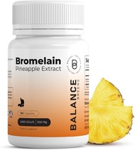 Bromelain 500mg, 180 Capsules (Pack of 3) - Pineapple Extract Digestive Enzyme - Supports Digestion 