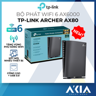 Bộ phát wifi TP-Link Archer AX80 router wifi 6 AX6000 cổng kết nối 2.5Gbps BH 24 tháng