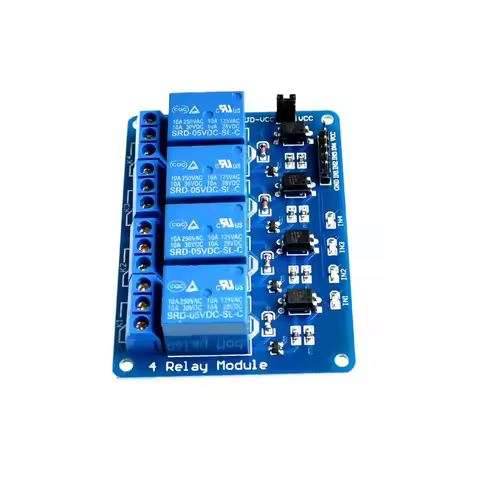 4 channel relay module 4-channel relay control board with optocoupler. Relay Output 4 way relay modu