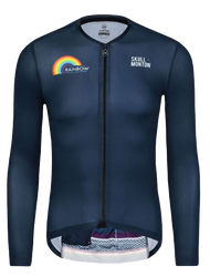 TentangOutdoor Jersey Sepeda SKULL MONTON RAINBOW MENS Long Sleeve - Jersey Sepeda Roadbike - Jersey