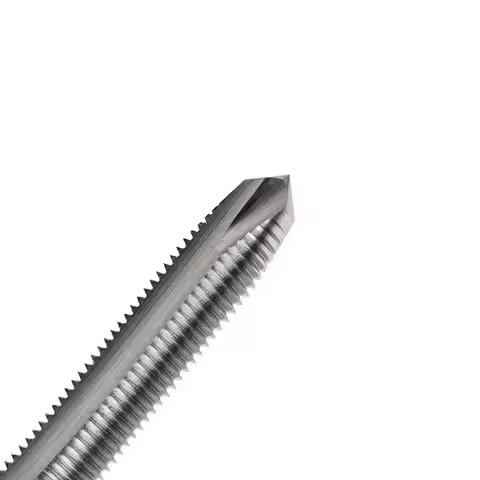 0.209-36 TPI HSS Tap 2.8 Inches 3 Flutes 5mm Drive End High Speed Steel Stem Thread DIY Working Bran