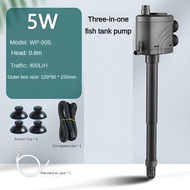 3-in-1 Aquarium Water Pump: Silent High Power Aerate/Clean/Wave-Making Adjustable