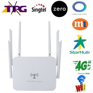 Unlocked  LT260A Wifi Router 4G 300Mbps 5G 5.8G 1200Mbps LTE CPE Mobile Router with LAN Port Support SIM card Hotspot Modem AP 6 Antenna