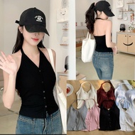 tank top woman crochet singlet cup light Casual Plain button Tank Top for Women Women shirt blouse w