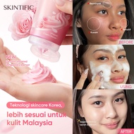 SKINTIFIC Damask Rose Whipped Cleanser Brightening  Niacinamide face wash hydrating cleanser 120ml