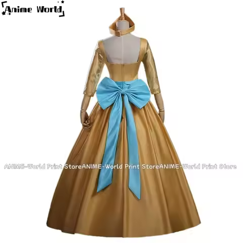 x,3;f\6;h/New《Custom Size》Anime Anastasia Princess Yellow Dress Cosplay Costume Any Size20256;j'3\y,