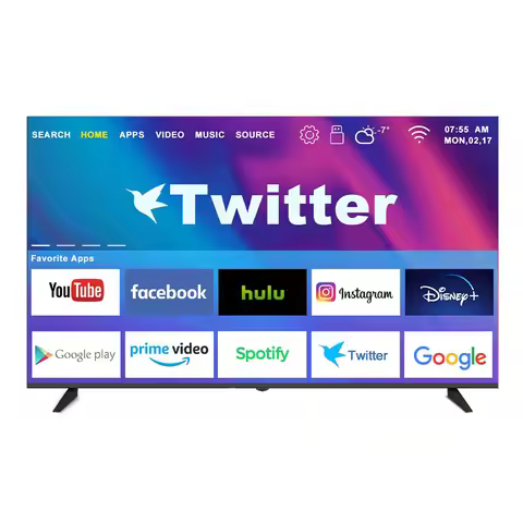 QLED 4K Smart TV Android 11 Global Version 120Hz 43 55 65 75 85 Inch UHD Frameless LED Television Wi