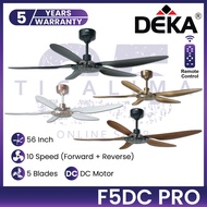 DEKA F5DC PRO 56 Inch 5 Blades 10 Speed Forward + Reverse With DC Motor Remote Control DEKA Ceiling 