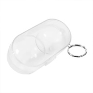 Kotak Tempat Bola Pingpong Tenis Meja Plastik Transparan Hardcase Keychain Gantungan Kunci