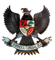 Ukiran Lambang Burung Garuda Pancasila Kayu Jati Antik