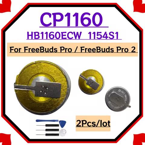 2pcs/lot Battery CP1160 For Huawei FreeBuds Pro / FreeBuds Pro 2 Bluetooth Earphone Battery HB1160EC