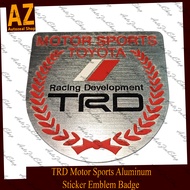 TRD Motor Sports Aluminum Sticker Emblem Badge