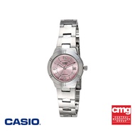 CASIO นาฬิกาข้อมือ CASIO รุ่น LTP-1241D-4ADF วัสดุสเตนเลสสตีล สีชมพู