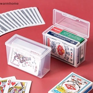 WHE New Transparent Plastic Boxes Playing Cards Container PP Storage Case Packing Poker Game Card Box For Board Games WHE