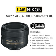 NIKON AF-S NIKKOR 50MM F/1.8G LENS ORIGINAL (1 YEARS WARRANTY) NIKON 50MM F/1.8G PRIME LENS POTRAIT 