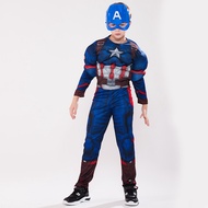 Captain America Cosplay Costume, Beautiful Captain Superhero Costume